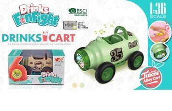 Металлическая инерционная машинка-банка, свет, звук 33214 фото